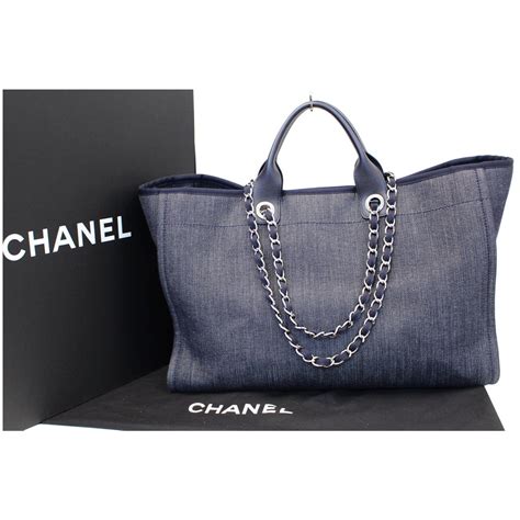 chanel canvas n5 borsa|Chanel denim shopping bags.